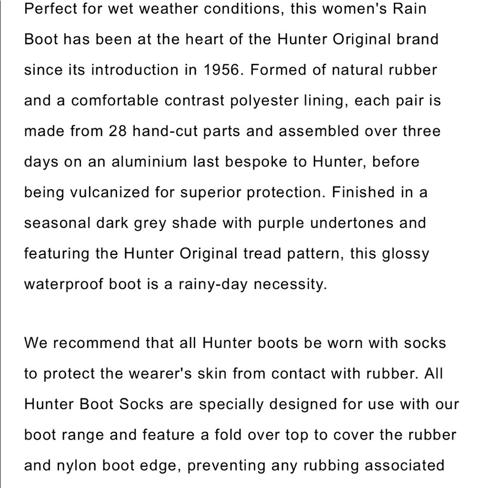 Hunter gray rain boots - Picture 4 of 8